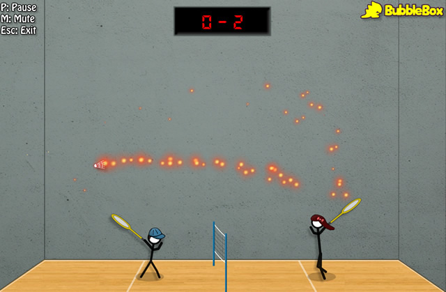 play stick badminton games