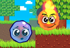 Fire Ball and Water Ball - Parkour Love Balls